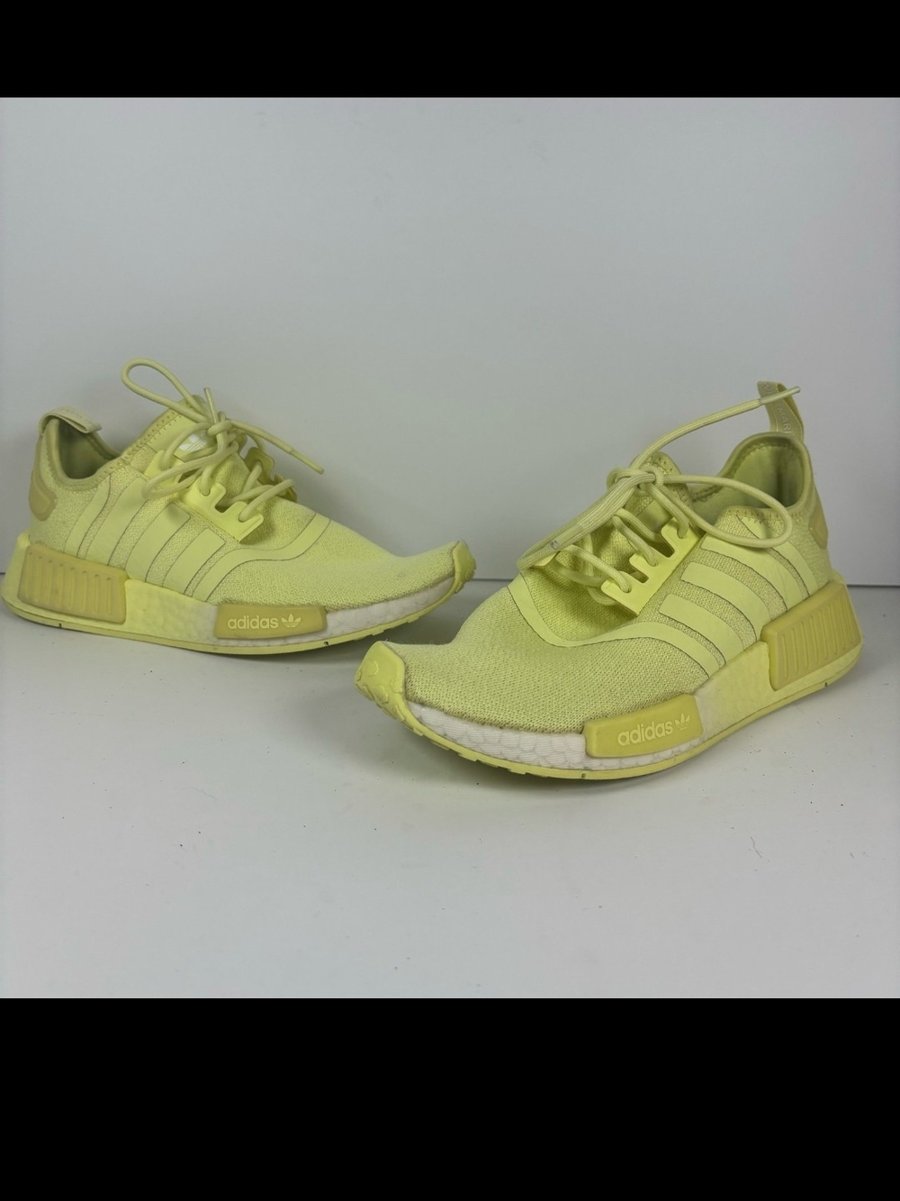 adidas NMD_R1 Neon Yellow Athletic Shoes
